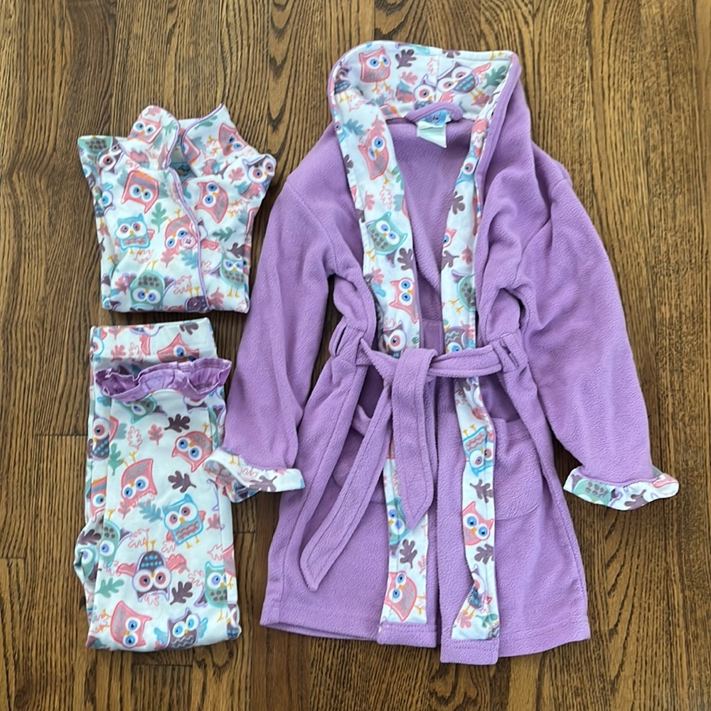 Owl Pajamas and Robe